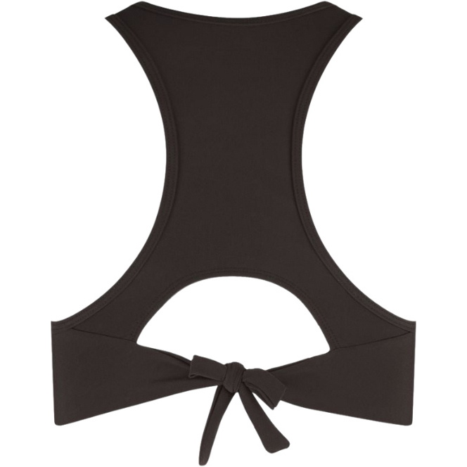 2026 Wallien Womens Bikini Top Racerfront Tie 102035001 - Coffee